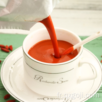 Concentré de jus de Goji frais produit de soin sain